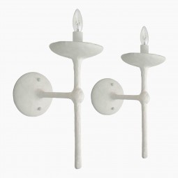 Pair of Plaster Clad Sconces