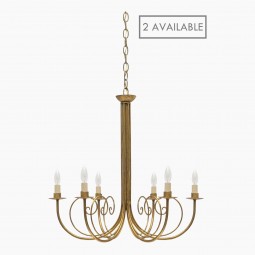 Gilt Iron Chandelier