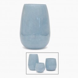 Light Blue Glass Vase