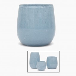 Light Blue Glass Vase