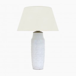 Tall White Ceramic Table Lamp