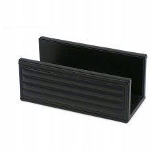 Italian Black Leather Envelope Holder