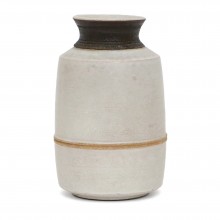 White Stoneware Vase