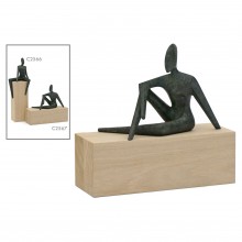 Bronze Seated Figural Sculpture