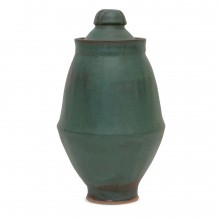 Green Stoneware Vase