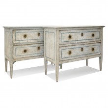 Pair Rustic of Painted Italian Commodes