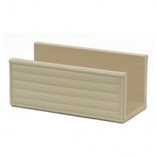 Italian Ivory Leather Envelope Holder