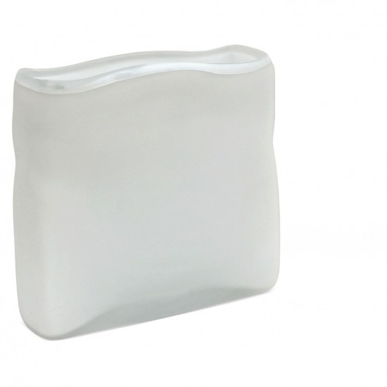 Rectangular Frosted Glass Vase