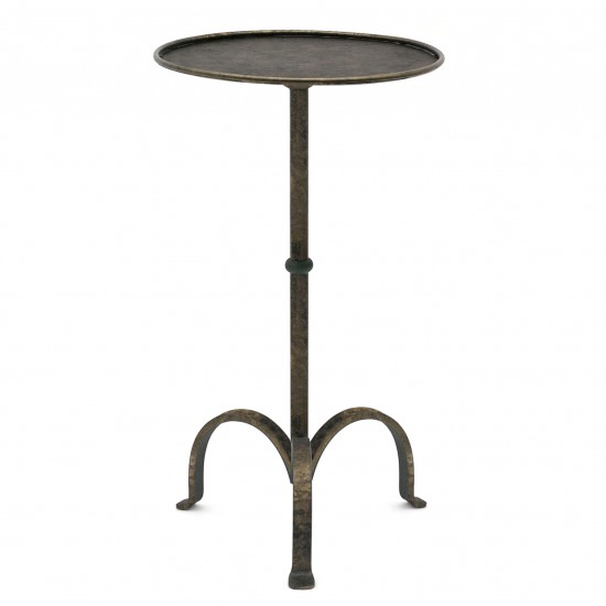 Textured Iron Tripod Drinks Table