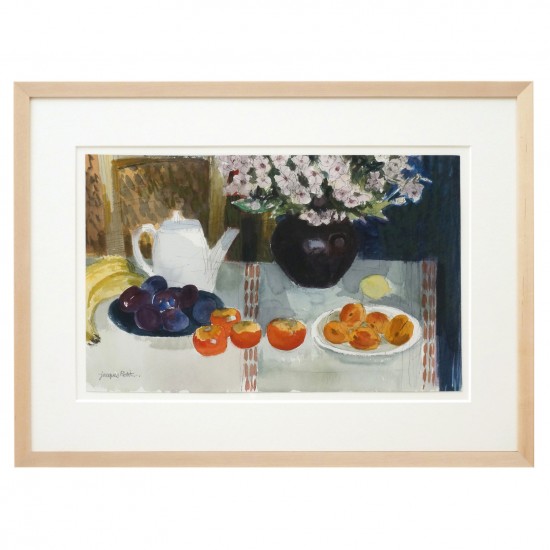 Watercolor Still Life Painting by Jacques Petit