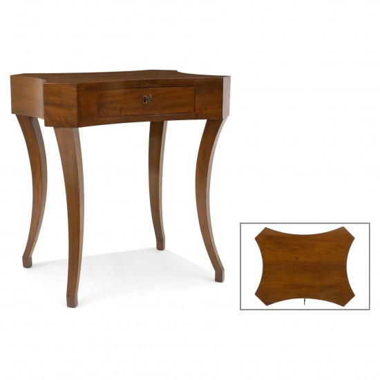 Walnut Venetian Side Table