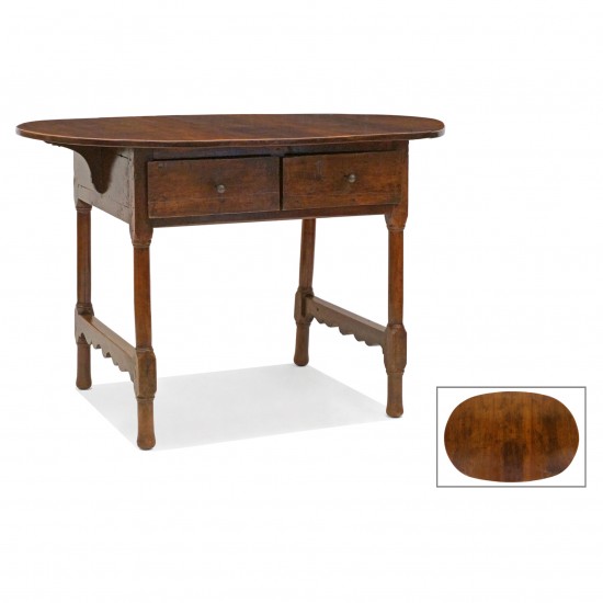 Spanish Oval Walnut Table