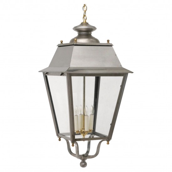 French Steel and Brass Lantern