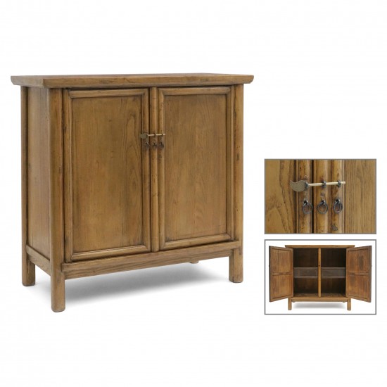 Two Door Chinese Elm Cabinet