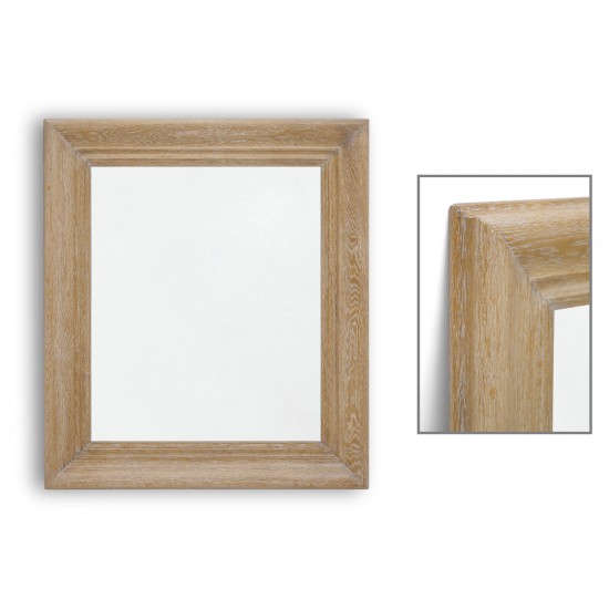 Molded Cerused Oak Mirror