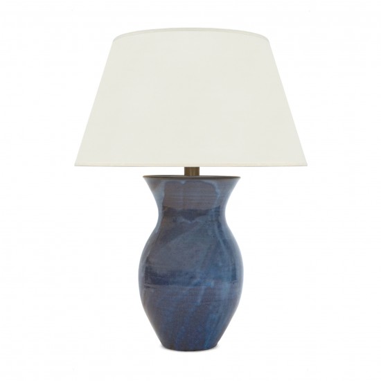 Blue Drip Glazed Table Lamp