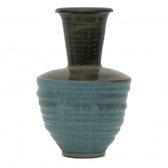 Handmade Two-Color Stoneware Vase